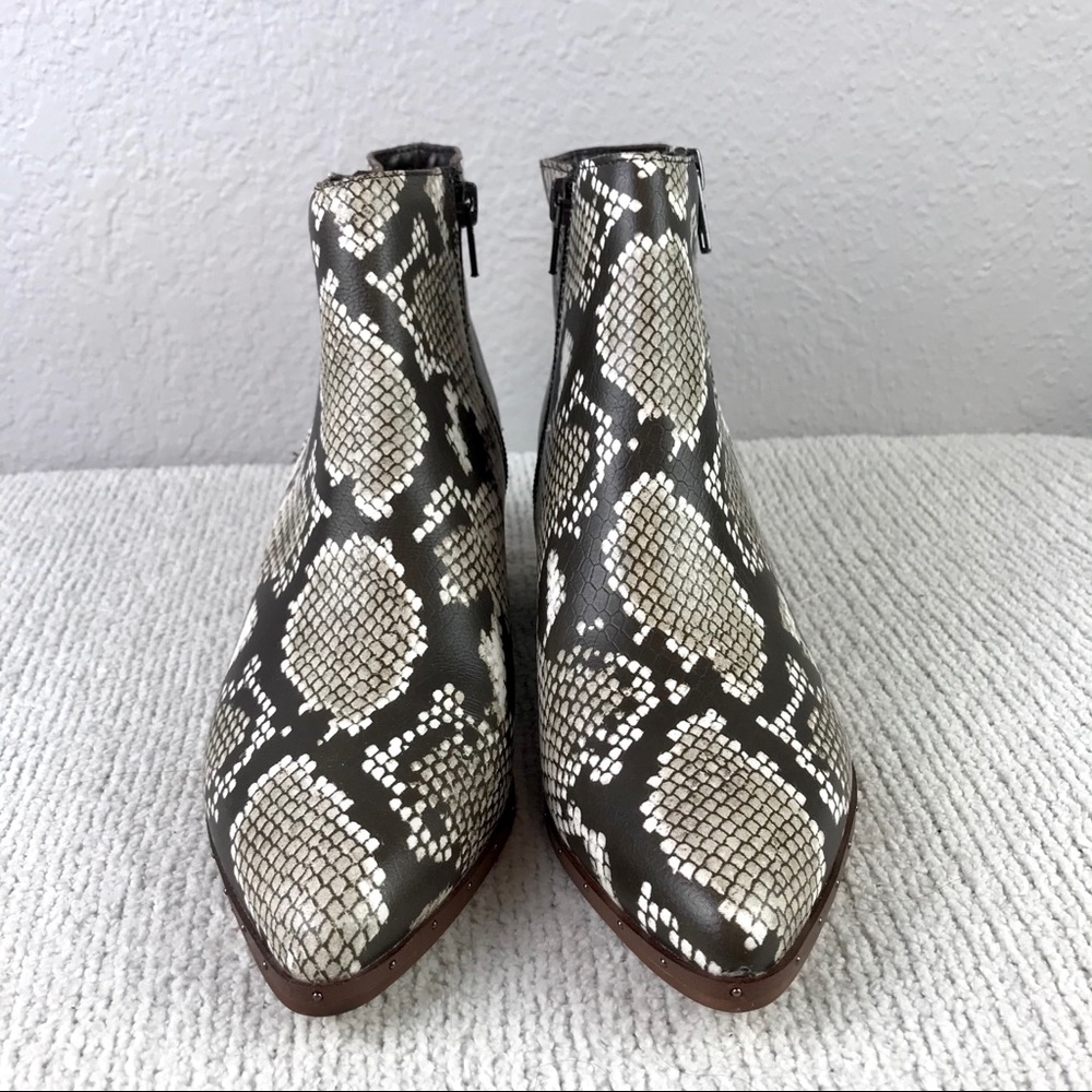 Bleecker & Bond Gwen Snakeskin Bootie - Picture 2 of 10